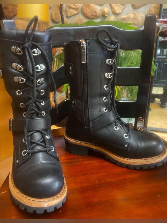 Harley-Davidson Shoes - Harley Davidson ALBARA Lace Up BAD A... Biker Boots! 8M